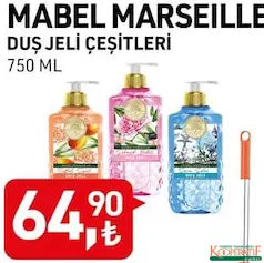 MABEL MARSEİLLE DUŞ JELİ ÇEŞİTLERİ 750 ML MABEL MARSEİLLE DUŞ JELİ ÇEŞİTLERİ 750 ML